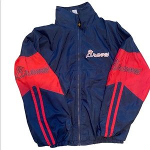 Vintage Atlanta Braves Zip Up-Large